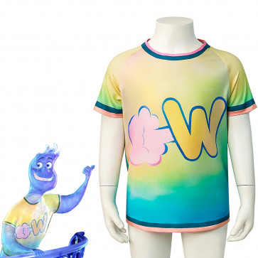 Elemental Wade Costume - W T-Shirt Wade Cosplay