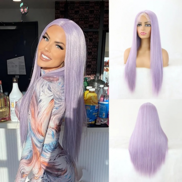 Kylie Jenner Wig - Long Straight Purple Wig Kylie Jenner Cosplay Costume