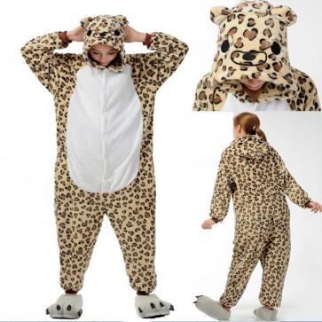 Kids Leopard Onesie Jumpsuit Costume