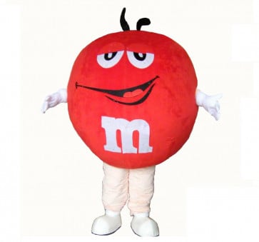 Giant Red M&M Mascot Costume