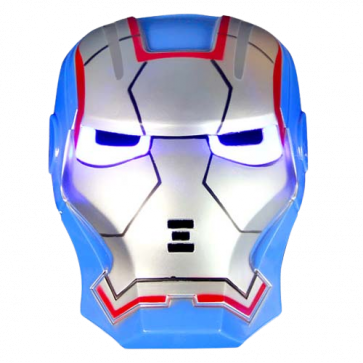 Kids Iron Patriot Mask - Iron Patriot Cosplay Costume Mask With Light Effect