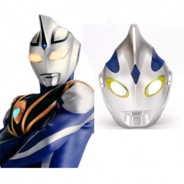 Kids Ultraman Tiga Mask - Sky Type Ultraman Tiga Cosplay Costume Mask With Light Effect