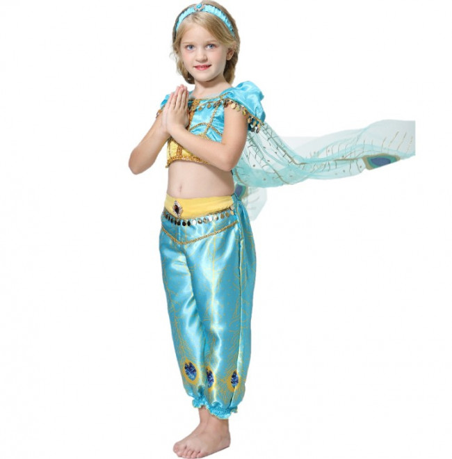 2019 Movie Jasmine Child Costume Disney Aladdin