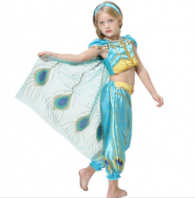 2019 Movie Jasmine Child Costume Disney Aladdin