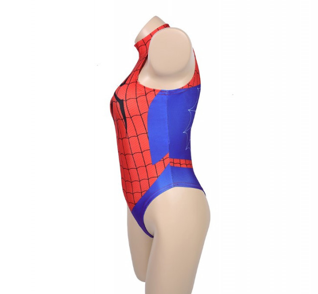 One Piece Spiderman Swimwear Women Swimsuit Cosplay Bikini Bodysuit Bathing Suit 