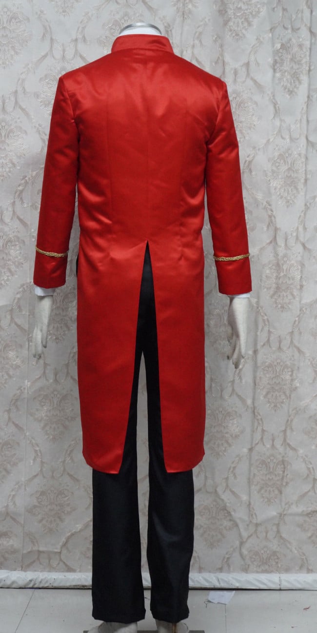 The Greatest Showman Phillip Carlyle red outfit cosplay costume cosplay suit NN 