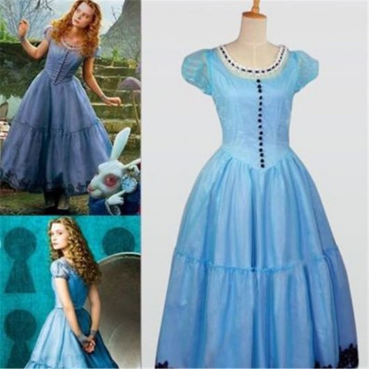 Alice in Wonderland 2010 Cosplay Costume Dress | Costume Party World