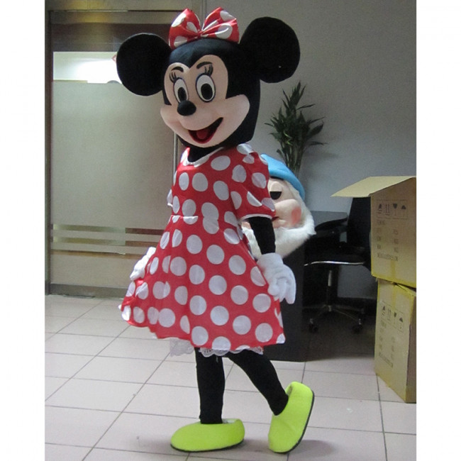 Cheap Mickey and Minnie Mouse Adult Mascot Costume Party Clothing Fancy Dress 