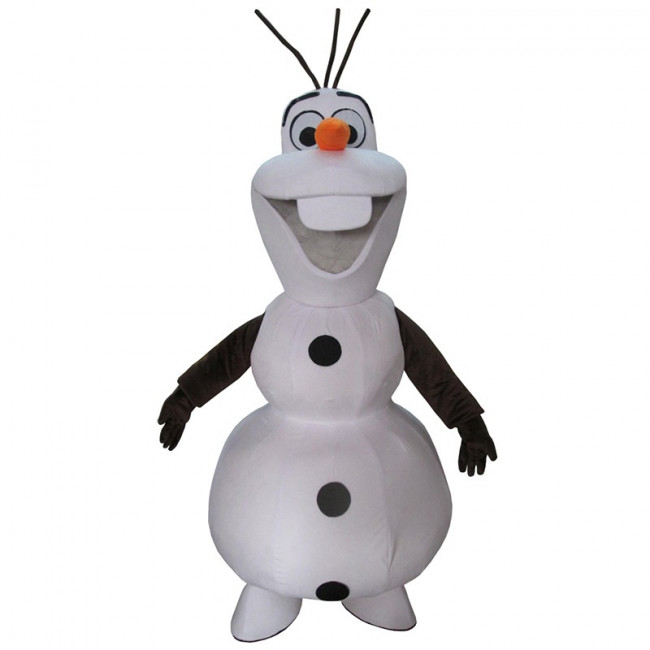 rushopn Olaf Snowman Frozen Inflatable Costumes for Adults Halloween Christmas 