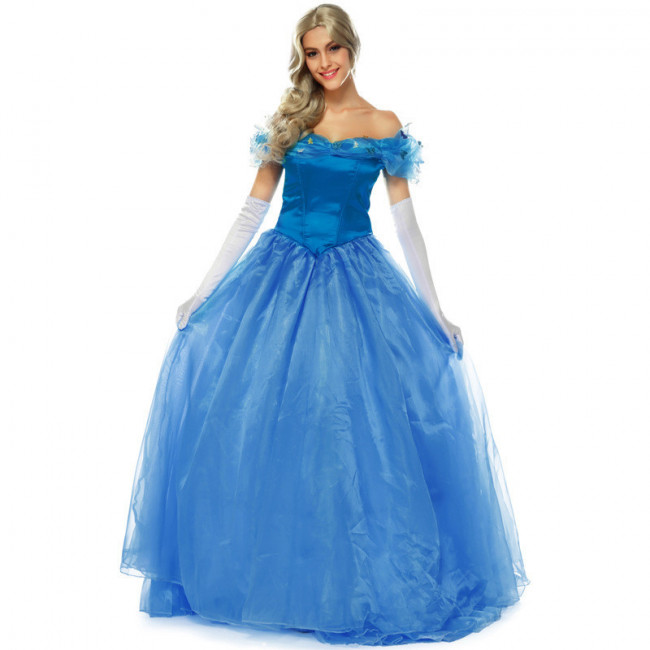 New Cinderella Blue Dress Cosplay ...