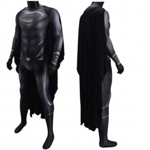 Superman Black Suit Costume With Cape