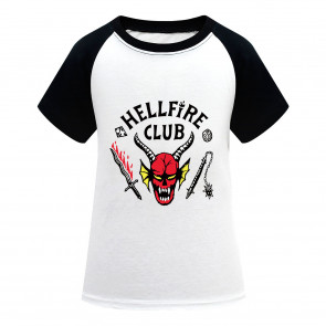 Stranger Things 4 Dustin Henderson Hellfire Club T-Shirt Cosplay Costume