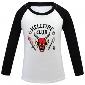 Stranger Things 4 Dustin Henderson Hellfire Club Long Sleeve Shirt Cosplay Costume