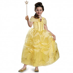 Disney Princess Belle Beauty & the Beast Costume - Girls Prestige Belle Cosplay