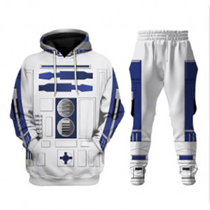 Star Wars R2-D2 Costume - Hoodie Sweatpants R2-D2 Cosplay