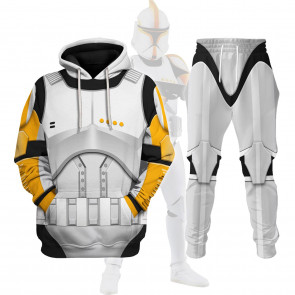 Star Wars Clone Trooper Commanders Costume - Hoodie Sweatpants Clone Trooper Commanders Cosplay