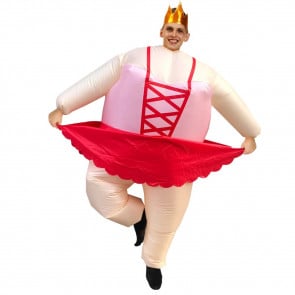 Pink Dress Ballet Dancer Inflatable Costume