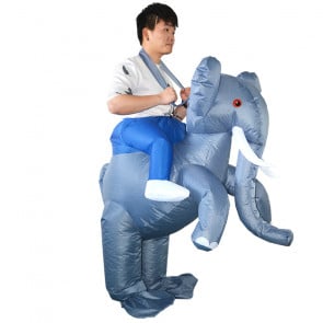 Riding Elephant Inflatable Costume