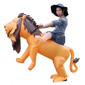 Ridding Lion Inflatable Costume