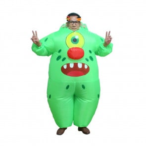 Green One Eye Monster Inflatable Costume