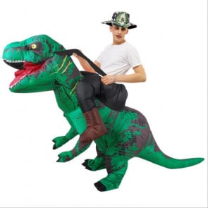 Riding T-Rex Inflatable Costume