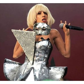 Lady Gaga Costume - Shiny Disco Ball Brixton Academy Lady Gaga Cosplay