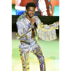 Lil Nas X Costume - Holographic Cowboy Outfit Tassel BuzzFeed 2019 Lil Nas X Cosplay
