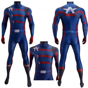 Captain America John Walker Uniform From The Falcon And The Winter Soldier Lycra Cosplay Costume