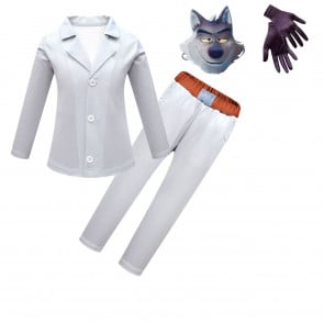 The Bad Guys Mr Wolf Kids Lycra Cosplay Costume