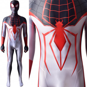 Marvel Spider Man Miles Morales TRACK Suit Lycra Cosplay Costume