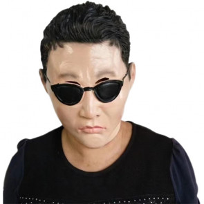 Korean Pop Star Psy Mask - Latex Full Face Mask PSY Costume Cosplay Prop