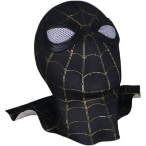 Marvel Spider Man No Way Home Black And Gold Inside Out Suit Cosplay Mask