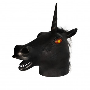 Black Unicorn Mask Cosplay Costume