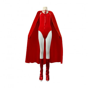 Marvel Scarlet Witch Wanda Comics Style Cosplay Costume