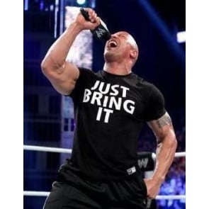 WWE The Rock Costume - Just Bring It T- Shirt The Rock Cosplay