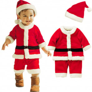 Todder and Kids Santa Claus Costume
