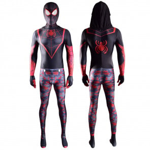 Miles Morales Spider Man The End Suit Lycra Cosplay Costume