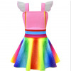 Fancy Nancy Rainbow Dress Costume
