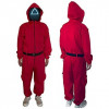 Squid Game Worker Red Pink Jumpsuit Costume