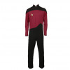 Star Trek La Prossima Generazione Tng Rosso Costume Cosplay Uniforme
