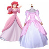 Ariel Vestito Rosa Costume Cosplay