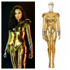 Wonder Woman 1984 D'Oro Deluxe Completo Costume Cosplay