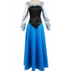 Ariel Vestito Blu Costume Cosplay