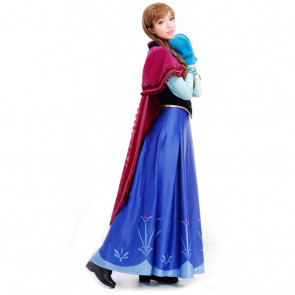 Disney Anna Frozen Complete Cosplay Costume For Adults Halloween Costume