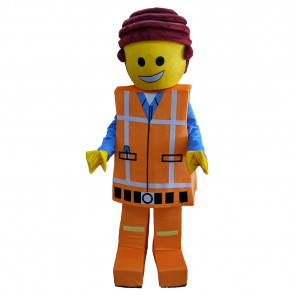 Giant Emmet Brickowski Lego Mascot Costume