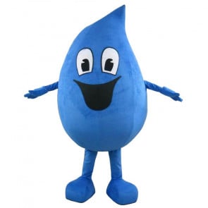 Giant Blue Waterdrop Water Drop Mascot Costume