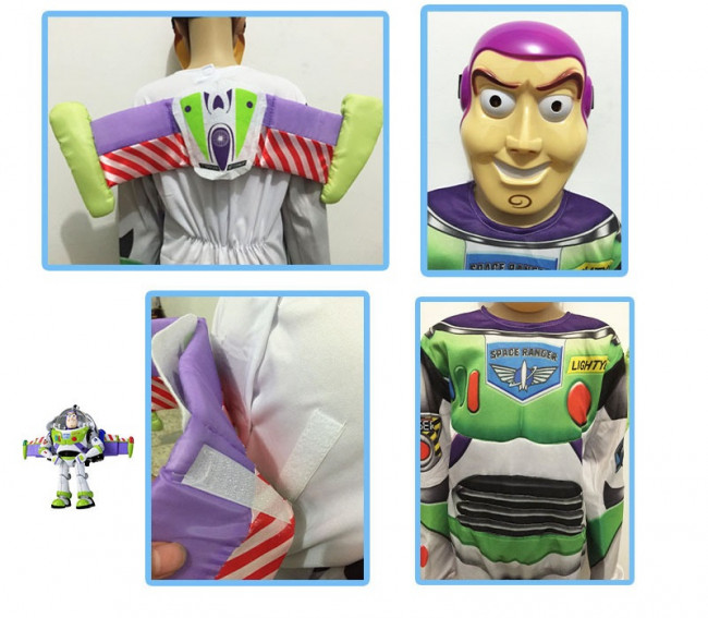 Boys Disney Toy Story Fancy Dress Costume Buzz Lightyear Deluxe