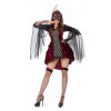 Halloween maskeradboll Fancy Vampire Drottning röd klänning kostym