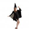Halloween maskeradboll Sexig häxa svart klänning kostym
