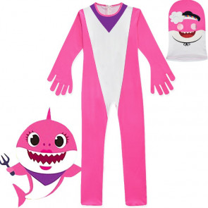 Kids Mommy Pink Shark Costume